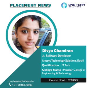 Divya Placed Students