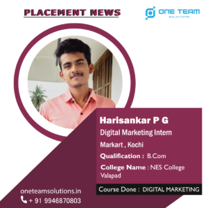 HARISHANKAR Placed Students