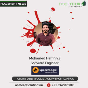 MOHAMED HAFRIN V J Placed Students