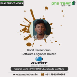 ROHIT RAVEENDRAN Placed Students