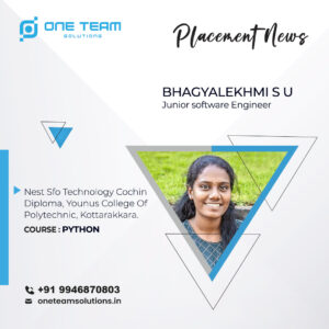 placement BHAGYALEKHMI S U 1 Placed Students