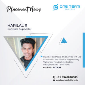 placement Harilal Placed Students