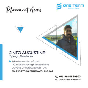 placement Jinto Augustine Placed Students