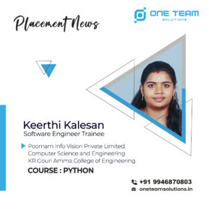 placement Kreethy 1 Placed Students