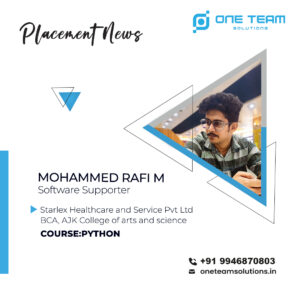 placement Mohammed Rafi M Placed Students