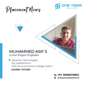 placement Muhammed Asif s Placed Students