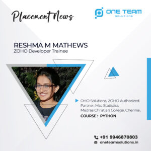 placement Reshma M Mathews Placed Students