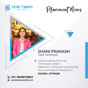 placement SHANI 1 Placed Students