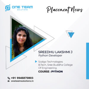 placement Sreedhu Lakshmi 1 Placed Students