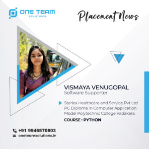 placement Vismaya venugopal 1 Placed Students