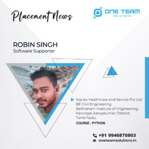 placement robin singh jpg Placed Students